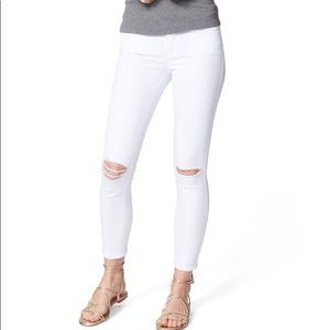 Paige white jeans distressed
